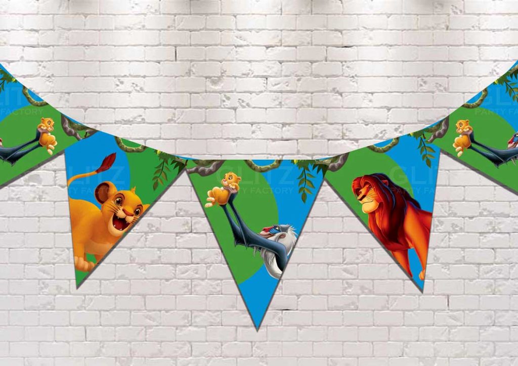 Lion King Flag Banner BuyCustomisedThemePartySupplies and